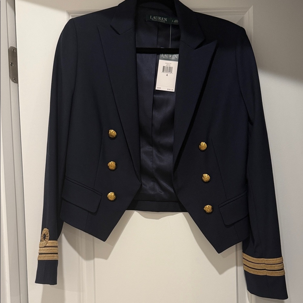 Ralph Lauren Midnight Blue Blazer with Gold Buttons - Picture 2 of 6
